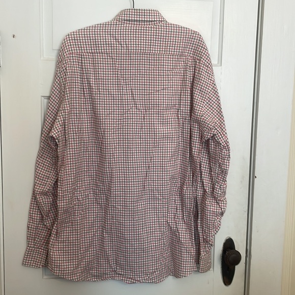 Large button up Tommy Hilfiger men’s shirt red green white plaid - Picture 6 of 6